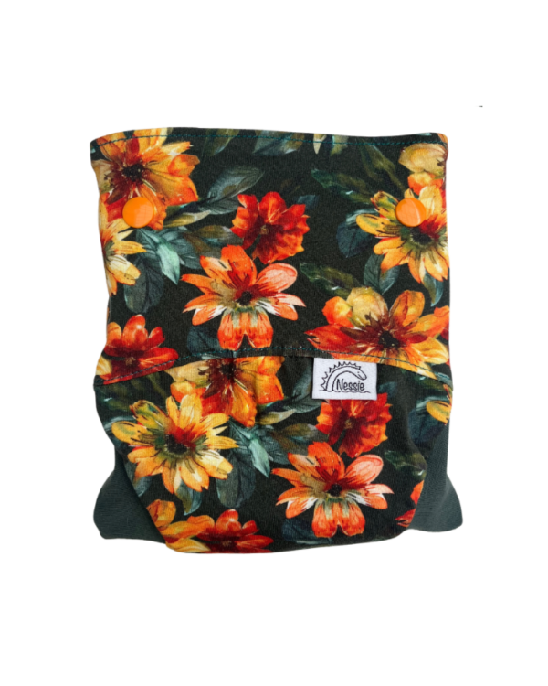Csónakos mosható pelenka M - Orange Blossom