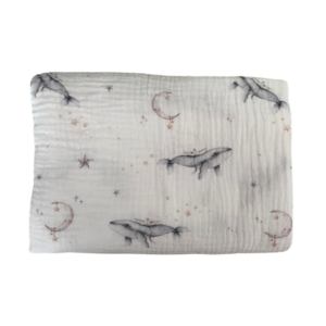 Textil pelenka - Whales