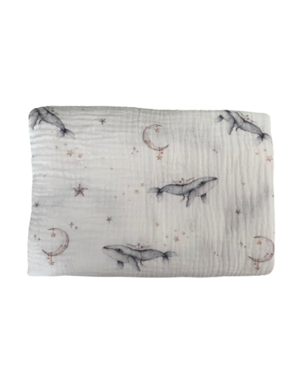 Textil pelenka - Whales