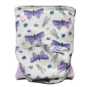 Csónakos mosható pelenka - L - Lavender dream