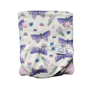 Csónakos mosható pelenka M - Lavender dream