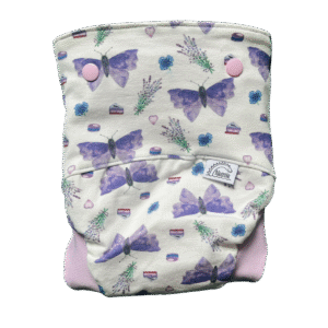 Csónakos mosható pelenka - M+ - Lavender dream