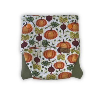 Csónakos mosható pelenka M - Pumpkin patch (zöld passzé)