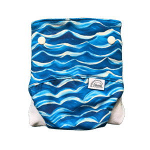 Csónakos mosható pelenka M - Waves