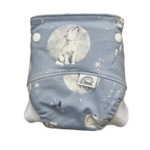 Csónakos mosható pelenka S - Wolves