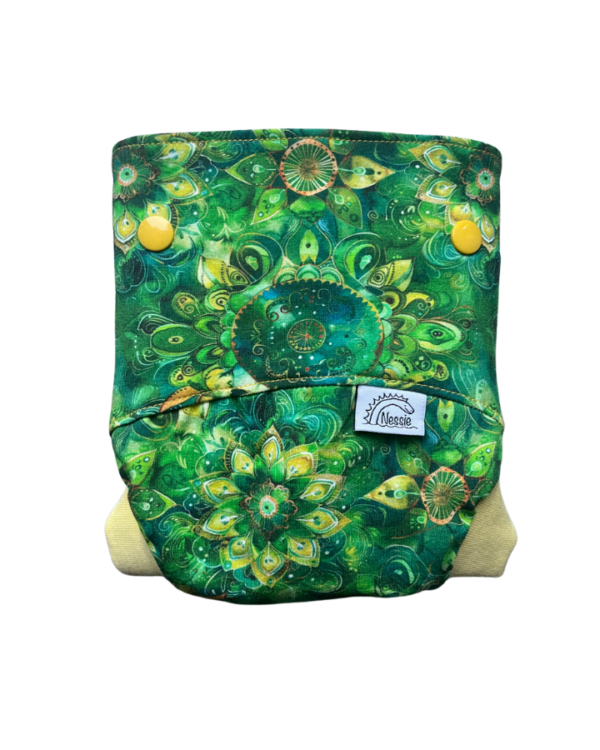 Csónakos mosható pelenka S - Emerald (világos sárga passzéval)