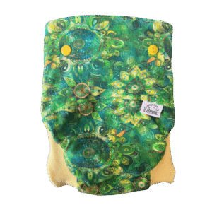 Csónakos mosható pelenka L - Emerald (világos sárga passzé)