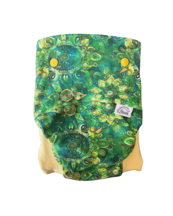 Csónakos mosható pelenka L - Emerald (világos sárga passzé)